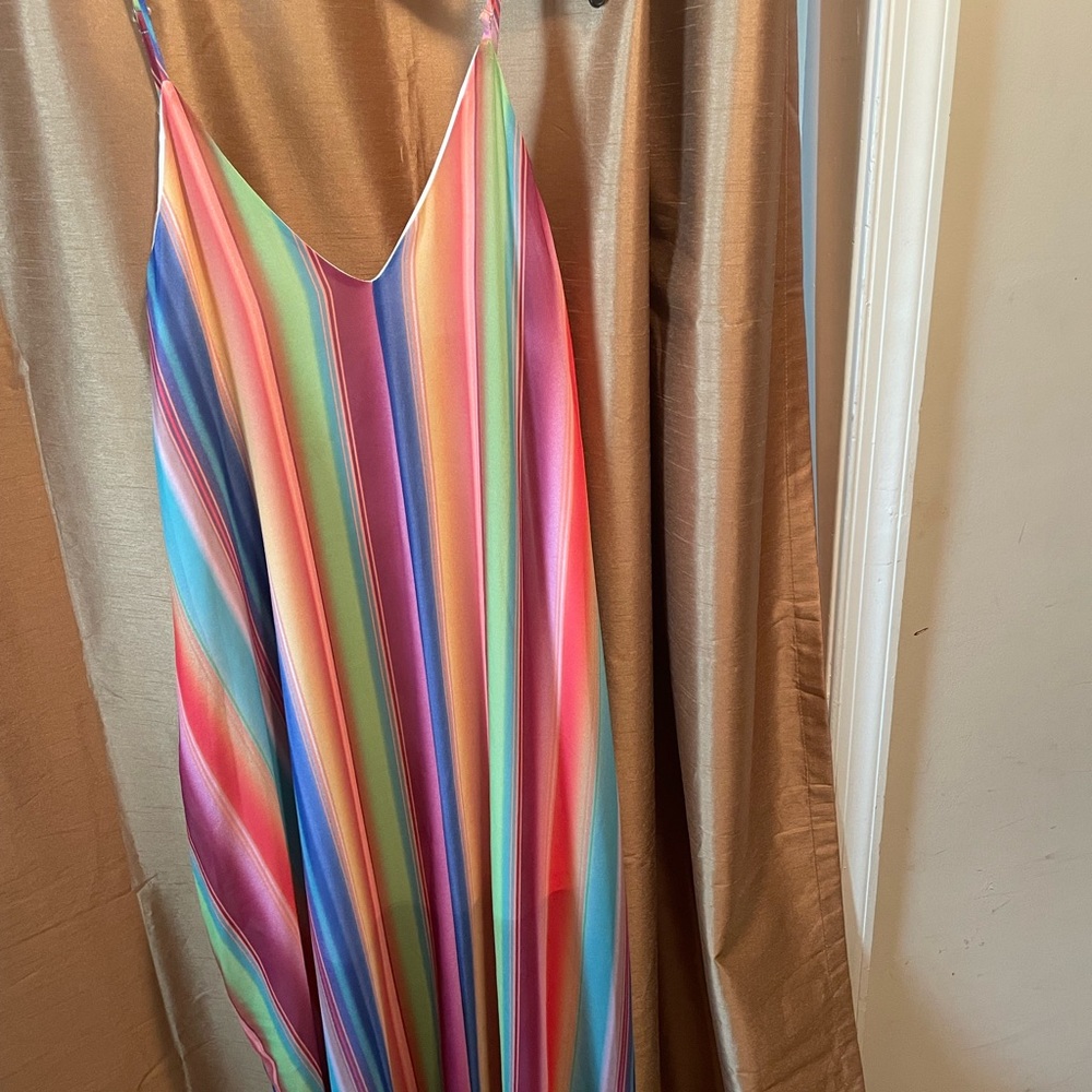 Chase the rainbow Vestique Maxi dress size small